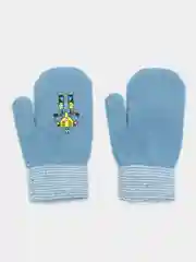 Голубой варежки детские, утепленные