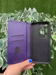 Фиолетовый чехол книжка elitcase для Huawei Nova Y72 / Хуавей Нова У72