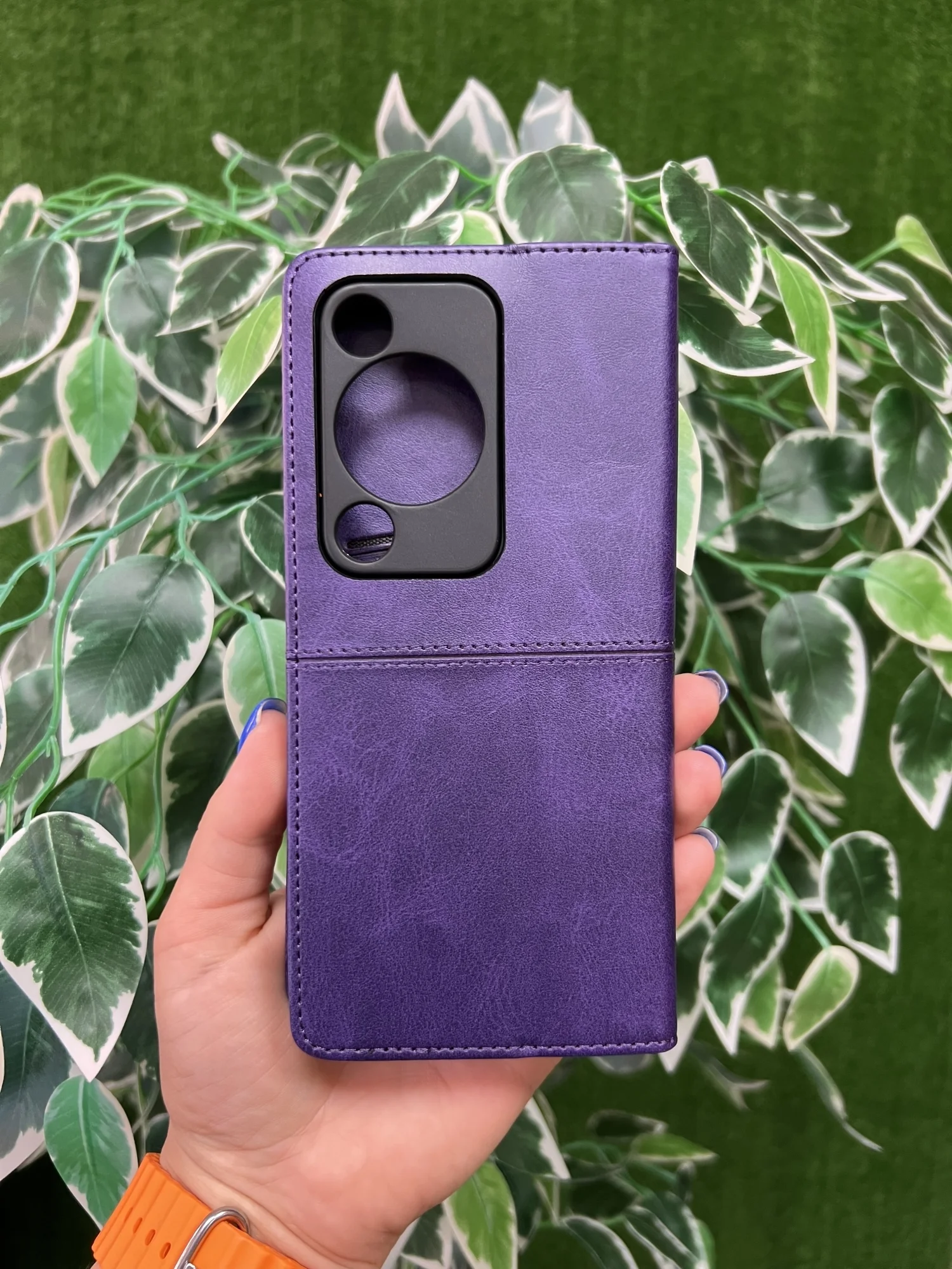 Фиолетовый чехол книжка elitcase для Huawei Nova Y72 / Хуавей Нова У72