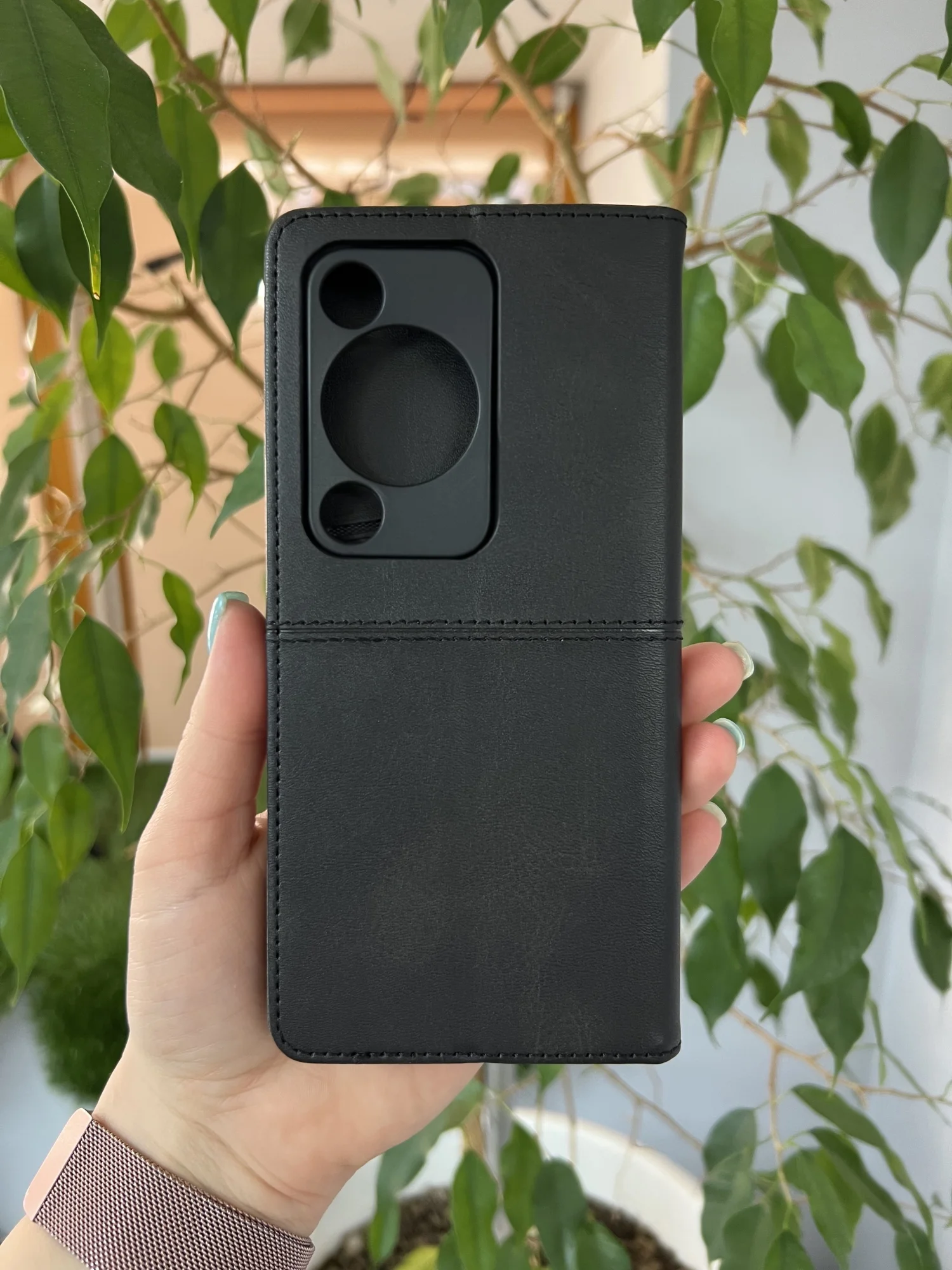 Черный чехол книжка elitcase для Huawei Nova Y72 / Хуавей Нова У72