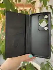 Черный чехол книжка elitcase для Huawei Nova Y72 / Хуавей Нова У72