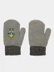 Серый варежки детские, утепленные