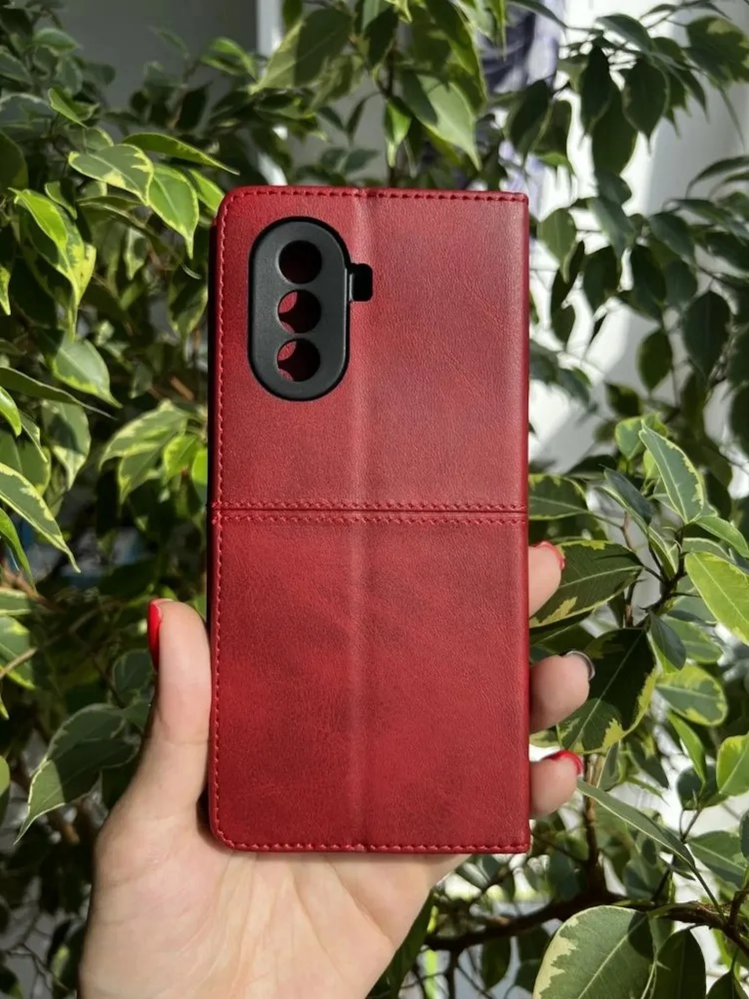 Красный чехол книжка elitcase для Huawei Nova Y71 и Y70 и Y70 Plus / Нова У71 и У70 и У70 +
