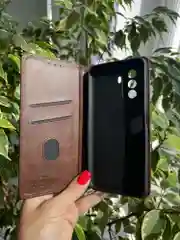 Тёмно-коричневый чехол книжка elitcase для Huawei Nova Y71 и Y70 и Y70 Plus / Нова У71 и У70 и У70 +
