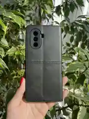 Черный чехол книжка elitcase для Huawei Nova Y71 и Y70 и Y70 Plus / Нова У71 и У70 и У70 +