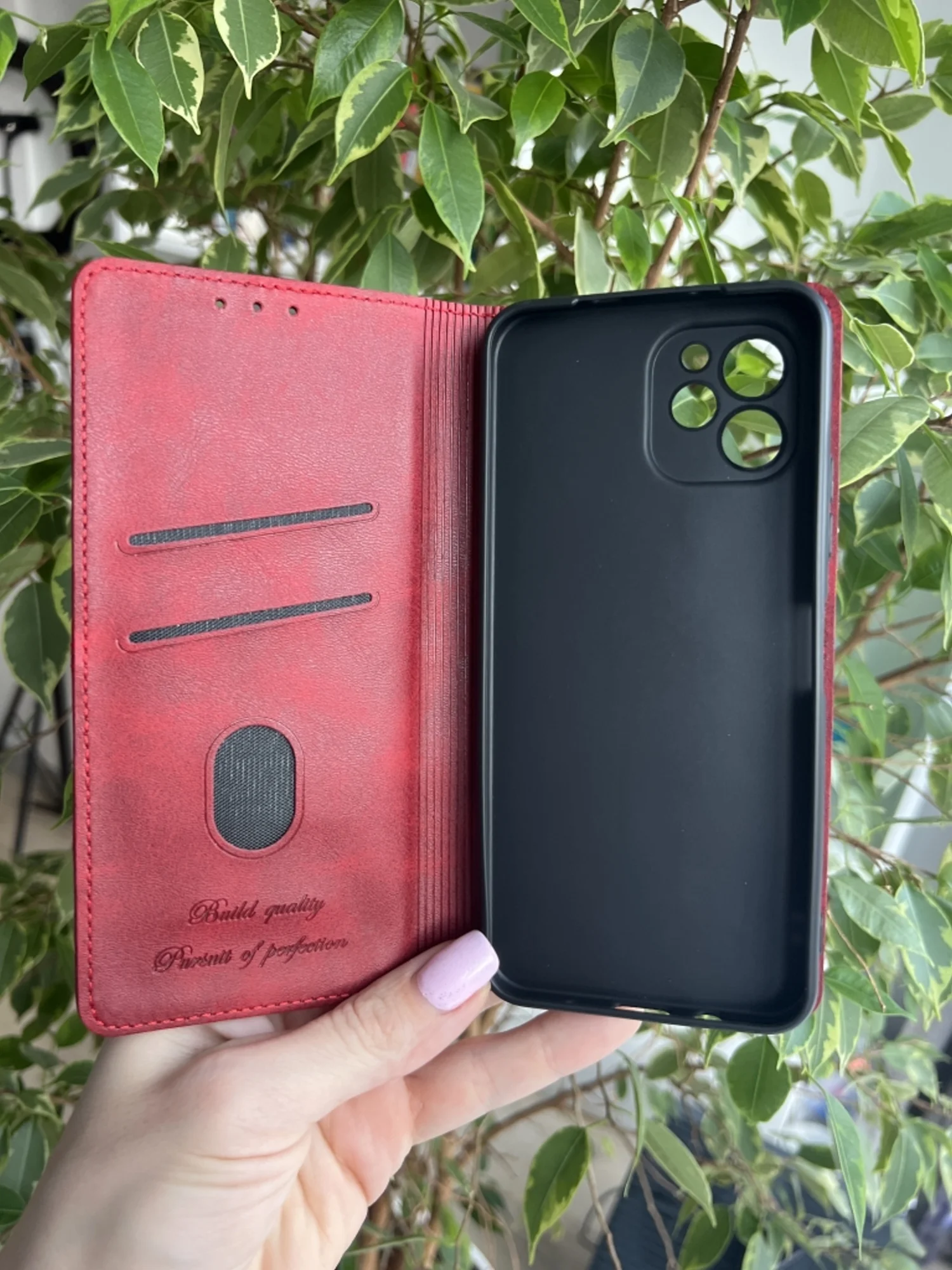 Красный чехол книжка elitcase для Huawei Nova Y61 / Нова У61
