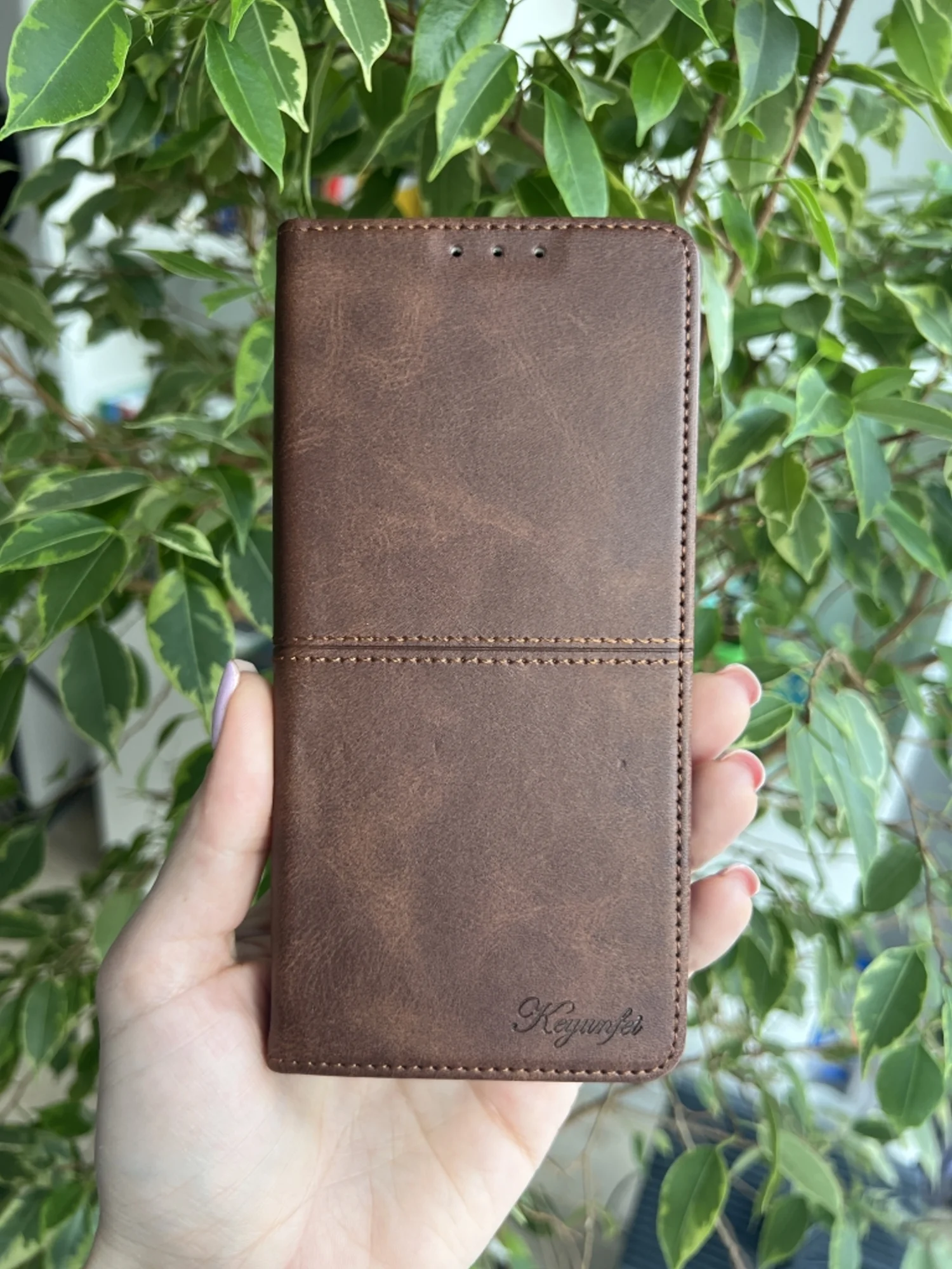 Тёмно-коричневый чехол книжка elitcase для Huawei Nova Y61 / Нова У61