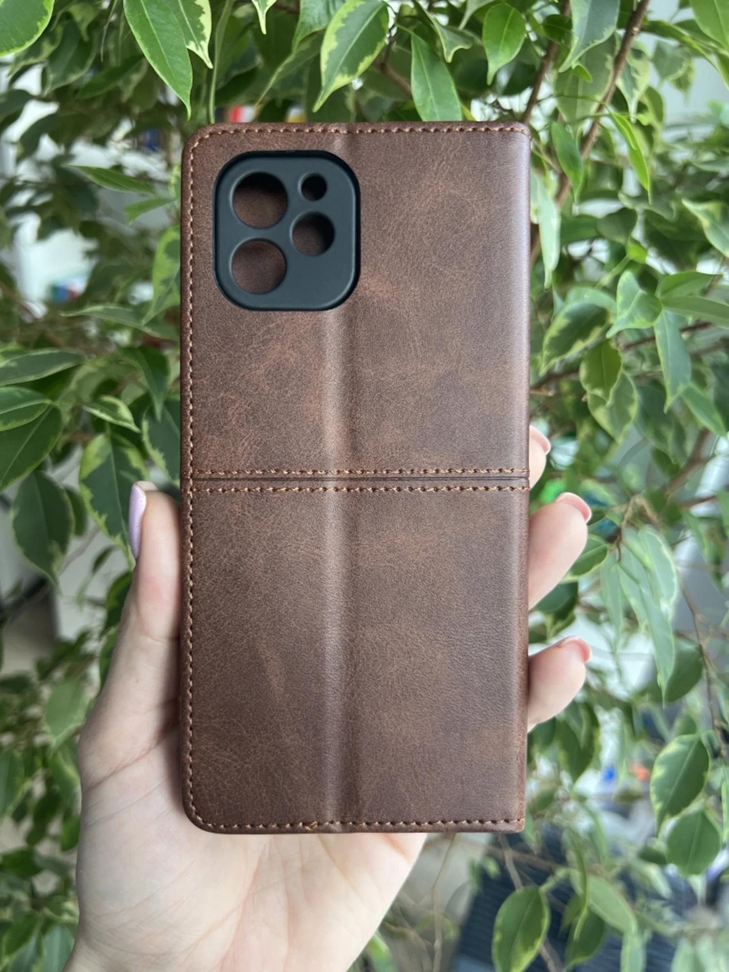 Тёмно-коричневый чехол книжка elitcase для Huawei Nova Y61 / Нова У61