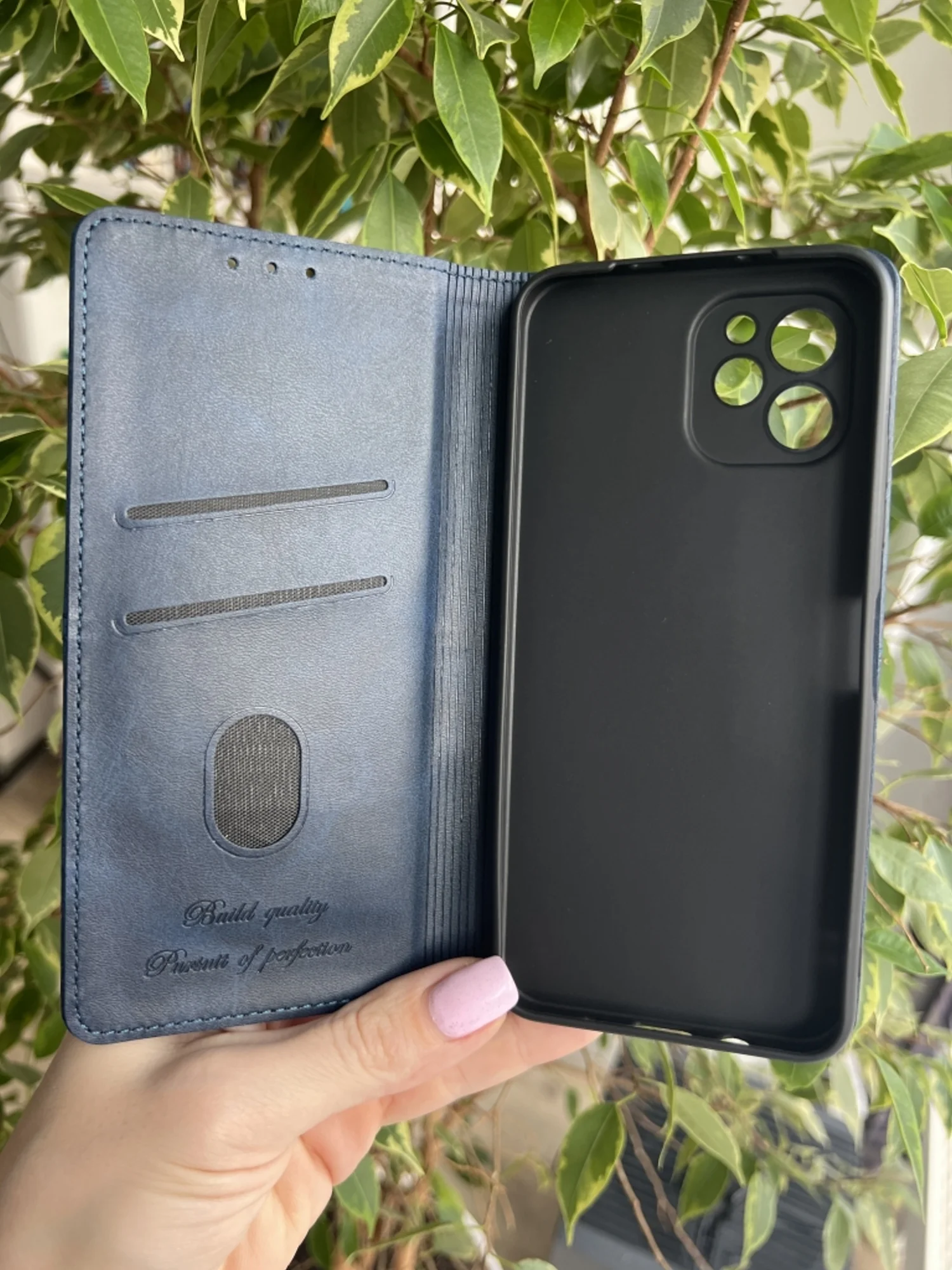 Синий чехол книжка elitcase для Huawei Nova Y61 / Нова У61