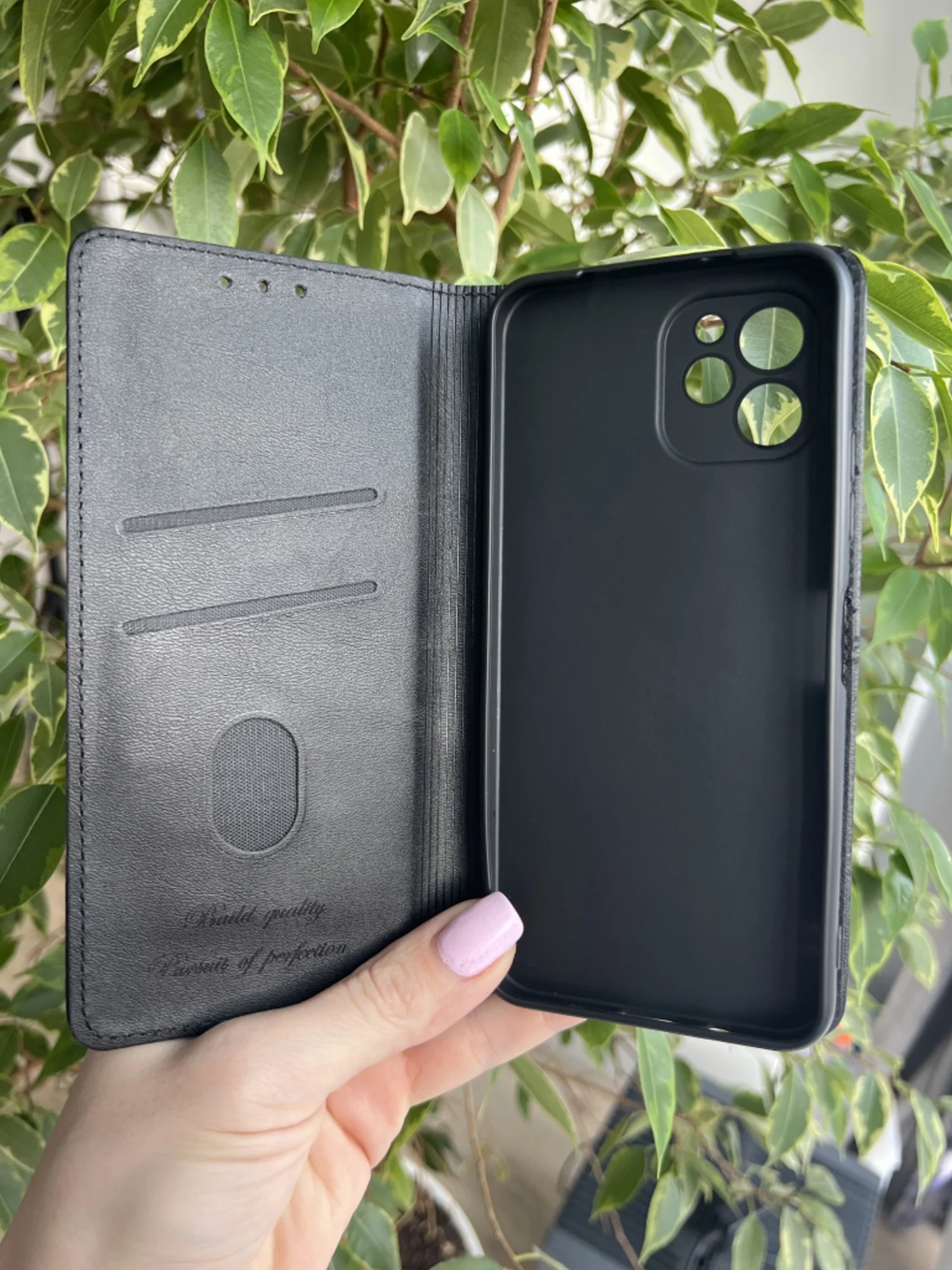 Черный чехол книжка elitcase для Huawei Nova Y61 / Нова У61