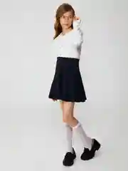 Блузка детская для девочек ACOOLA Flores, молочный, хлопок