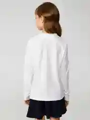 Блузка детская для девочек ACOOLA Flores, молочный, хлопок