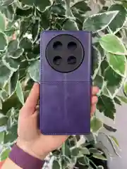 Фиолетовый чехол книжка elitcase для Huawei Nova 12i / Хуавей Нова 12i