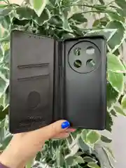 Черный чехол книжка elitcase для Huawei Nova 12i / Хуавей Нова 12i
