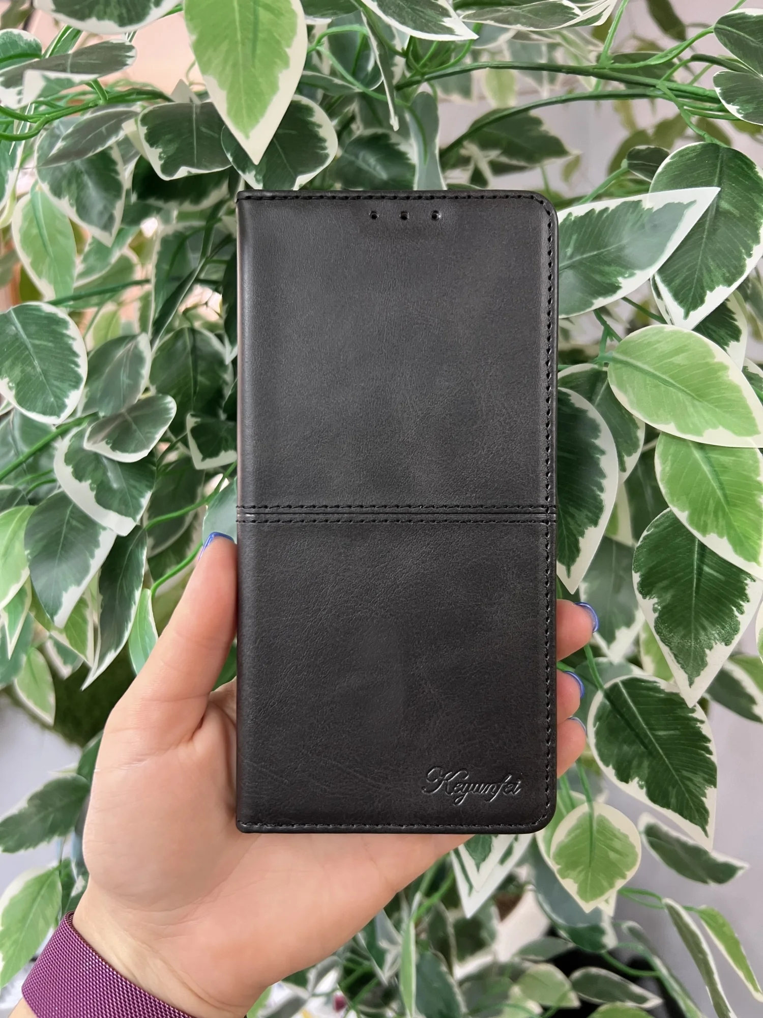 Черный чехол книжка elitcase для Huawei Nova 12i / Хуавей Нова 12i