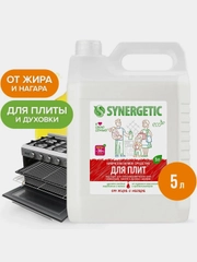Средство для плит от жира и нагара SYNERGETIC универсальное, 5 л