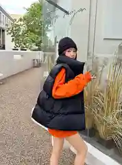Женский жилет утеплённый oversize
