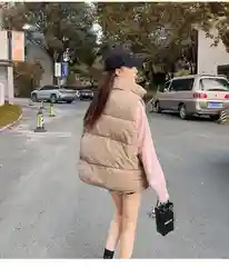 Женский жилет утеплённый oversize