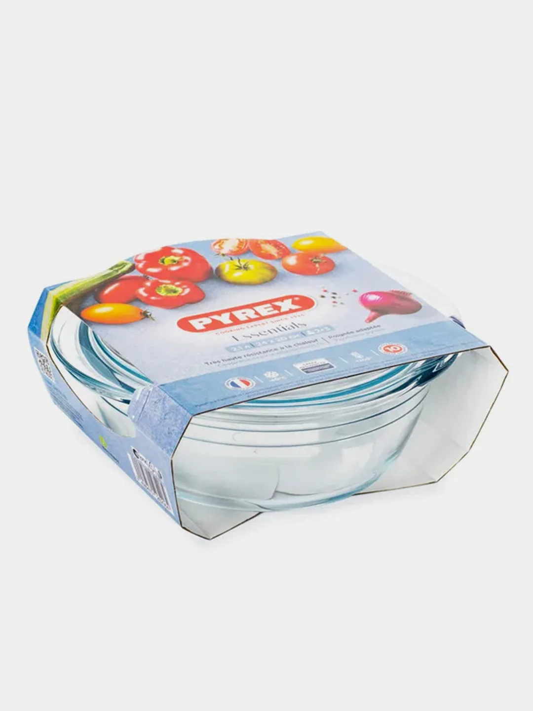 Кастрюля PYREX ESSENTIALS, 2.1л, 20см, круглая, с крышкой