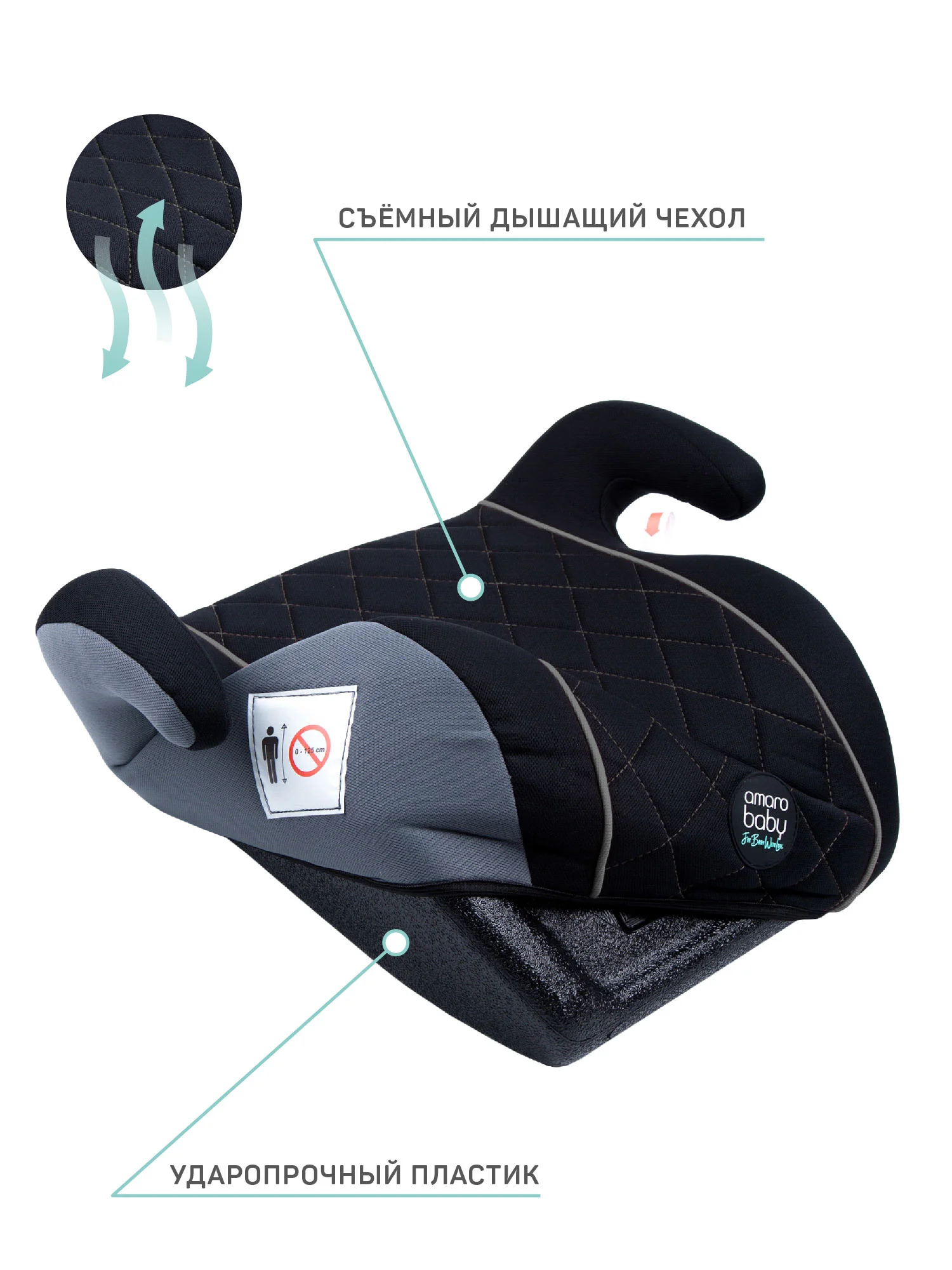 Автокресло детское (бустер) AMAROBABY Easy way, группа III