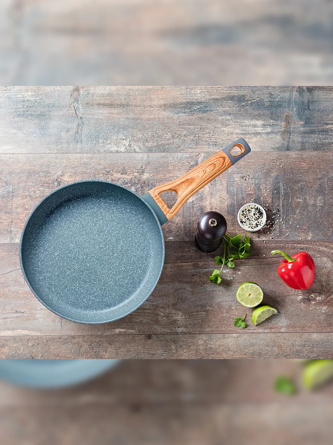 Сковорода PYREX OPTIMA STONE, 28см, индукция