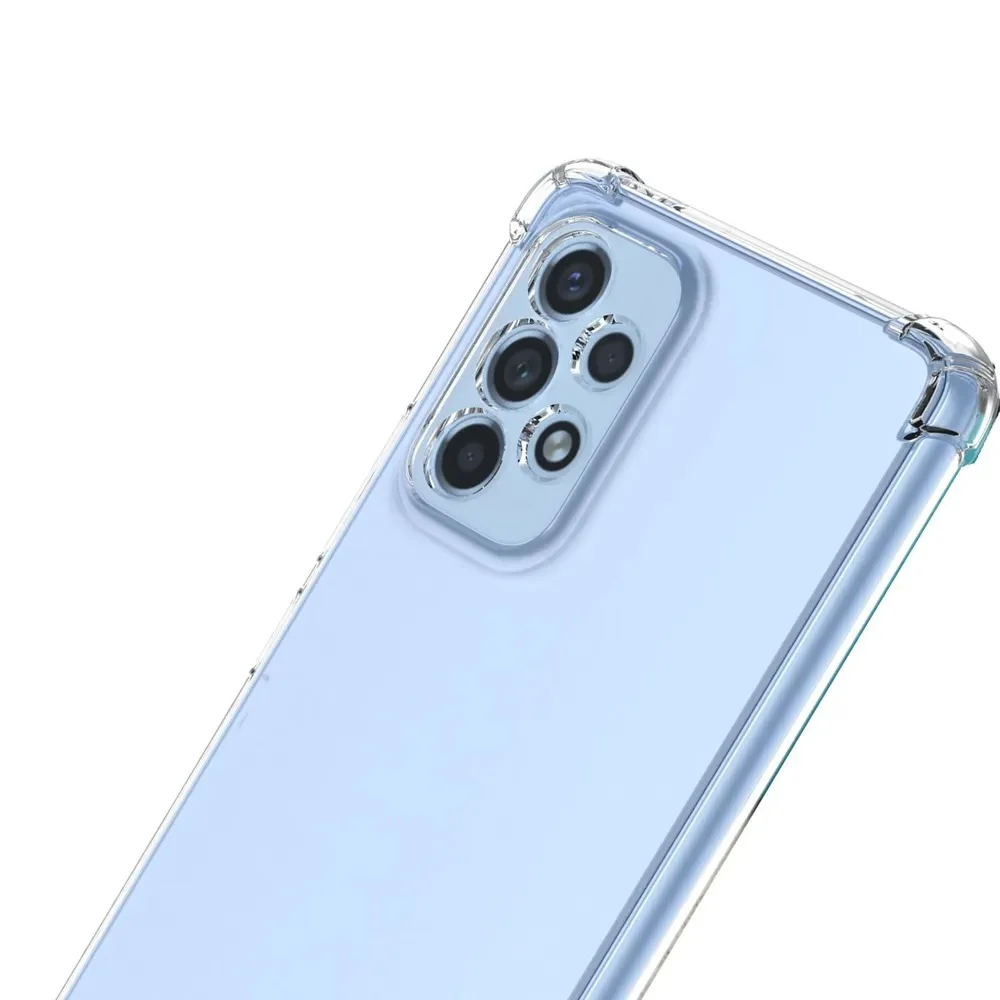 Чехол для Samsung Galaxy A53 5G, Самсунг А53, с усиленными углами, силиконовый, прозрачный