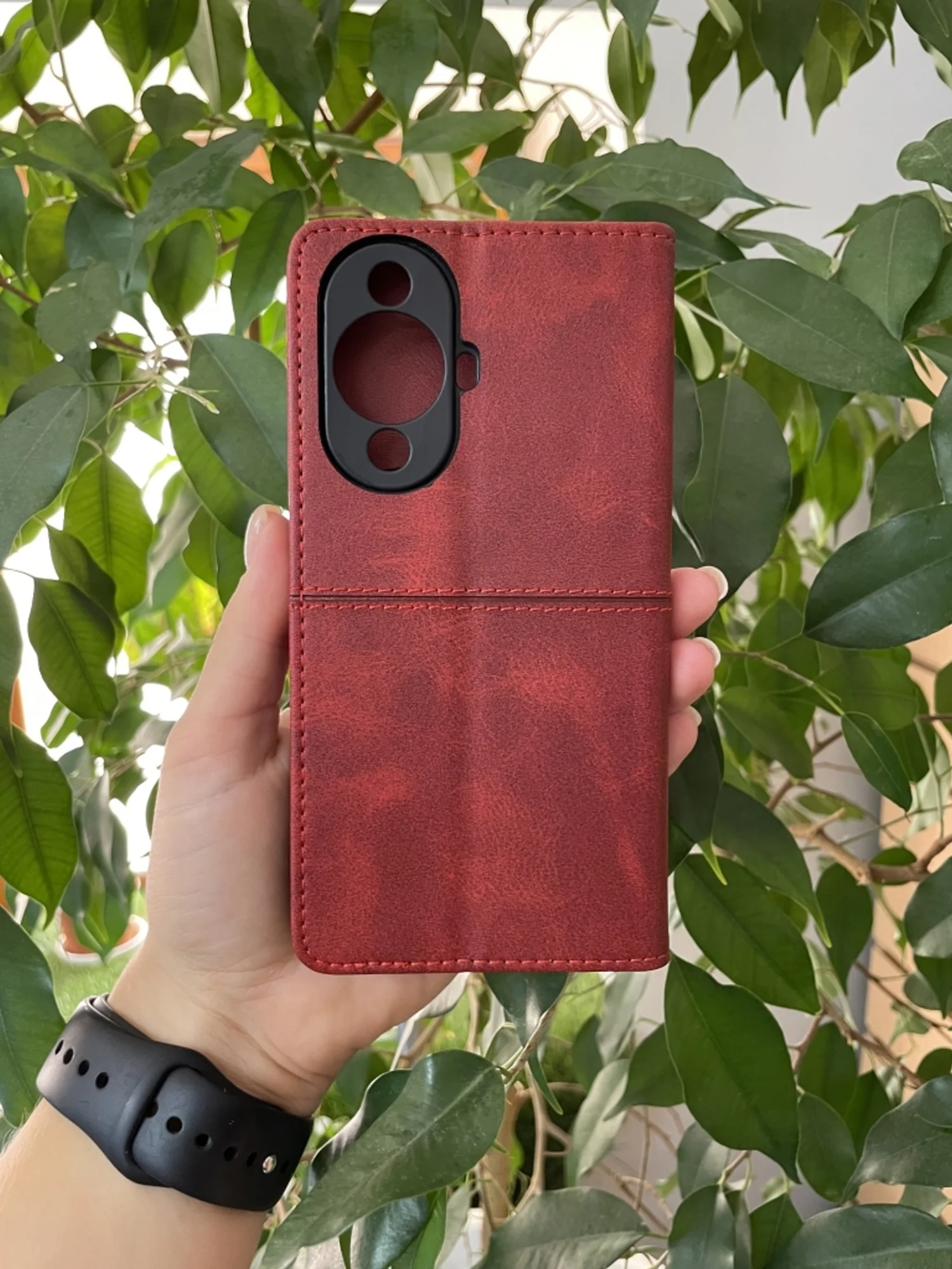 Красный чехол книжка elitcase для Huawei Nova 11 и Huawei Nova 12s