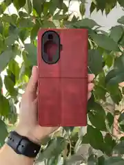Красный чехол книжка elitcase для Huawei Nova 11 и Huawei Nova 12s