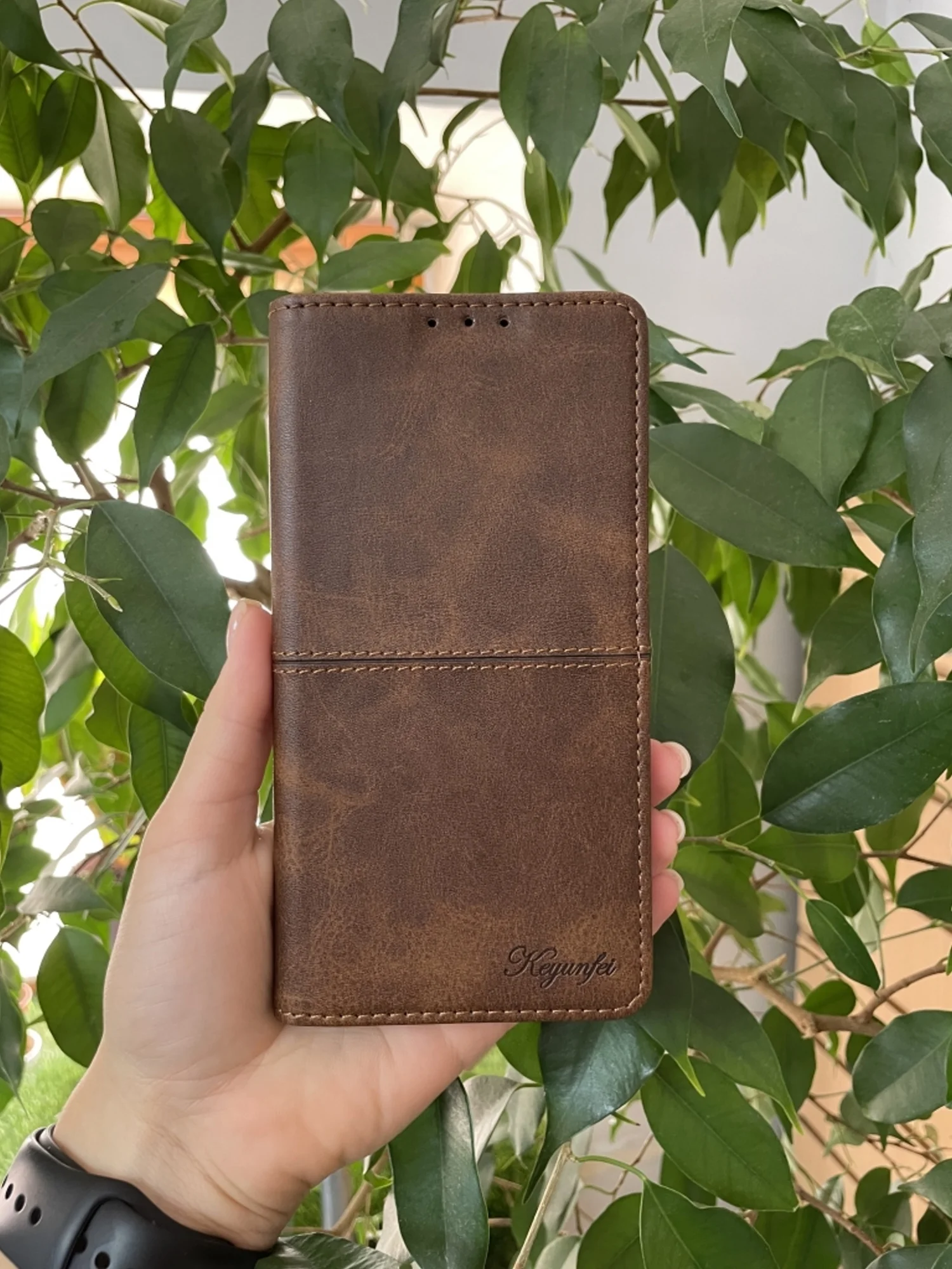 Тёмно-коричневый чехол книжка elitcase для Huawei Nova 11 и Huawei Nova 12s