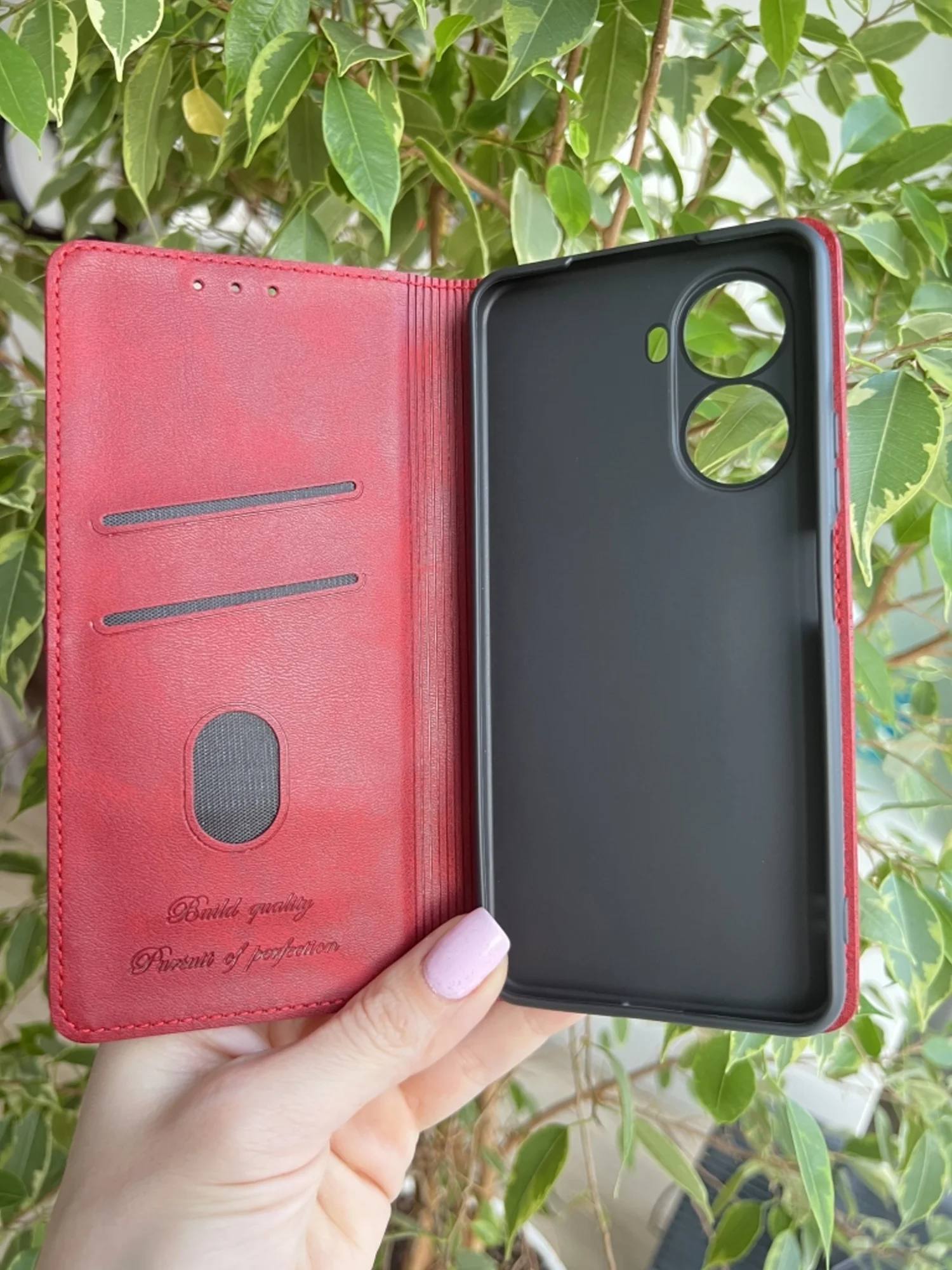 Красный чехол книжка elitcase для Huawei Nova 10 SE / Хуавей Нова 10 SE
