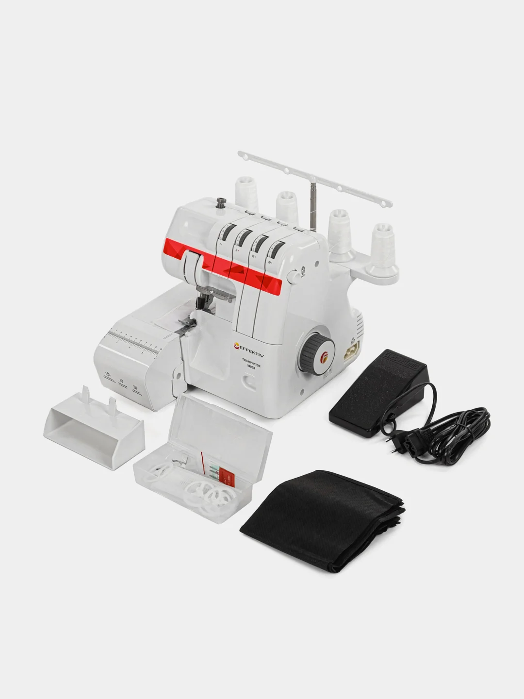 Оверлок бытовой Triumphator 1800X (красный) 2-3-4 ниточный