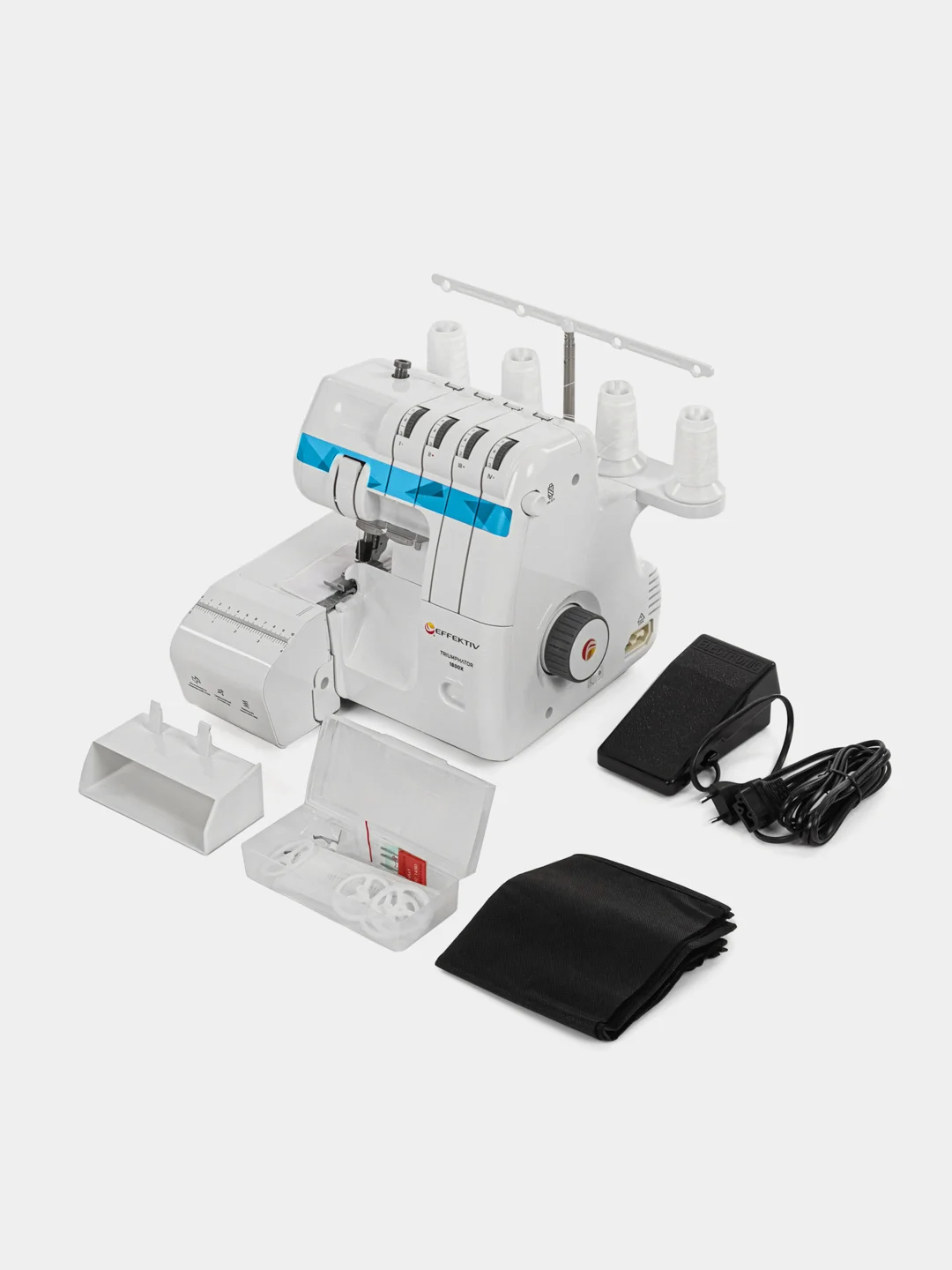 Оверлок бытовой Triumphator 1800X (синий) 2-3-4 ниточный