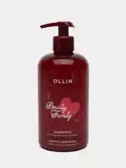 OLLIN Шампунь BEAUTY FAMILY для ухода за волосами с кератином и протеинами шелка 500 мл