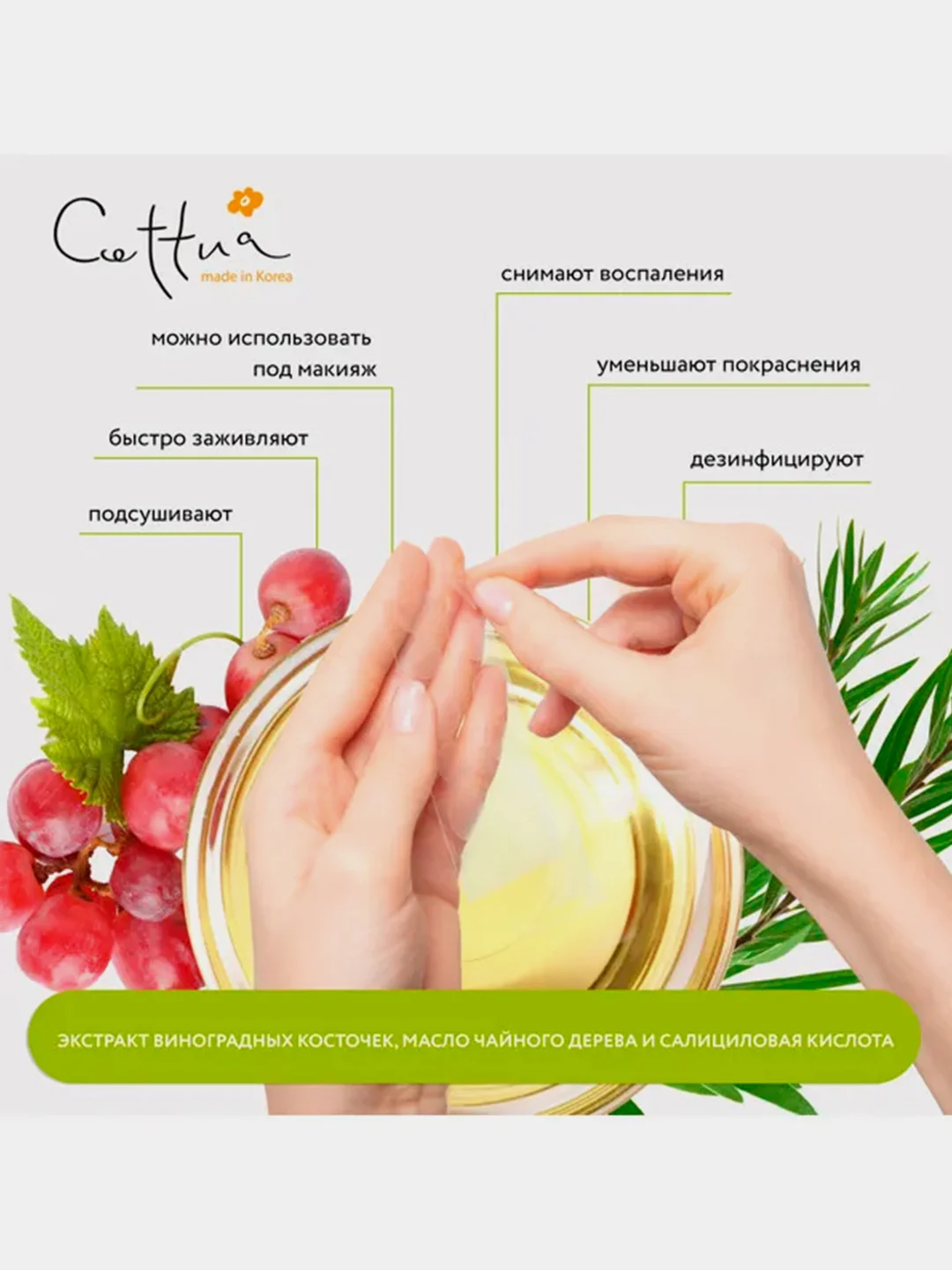 Мини-пластыри для проблемной кожи Cettua, 36 штук