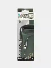 Серый кабель с быстрой зарядкой Type-C / Type-C 60w, 1.2 м, Soft, для iPhone и Android, Тайп си