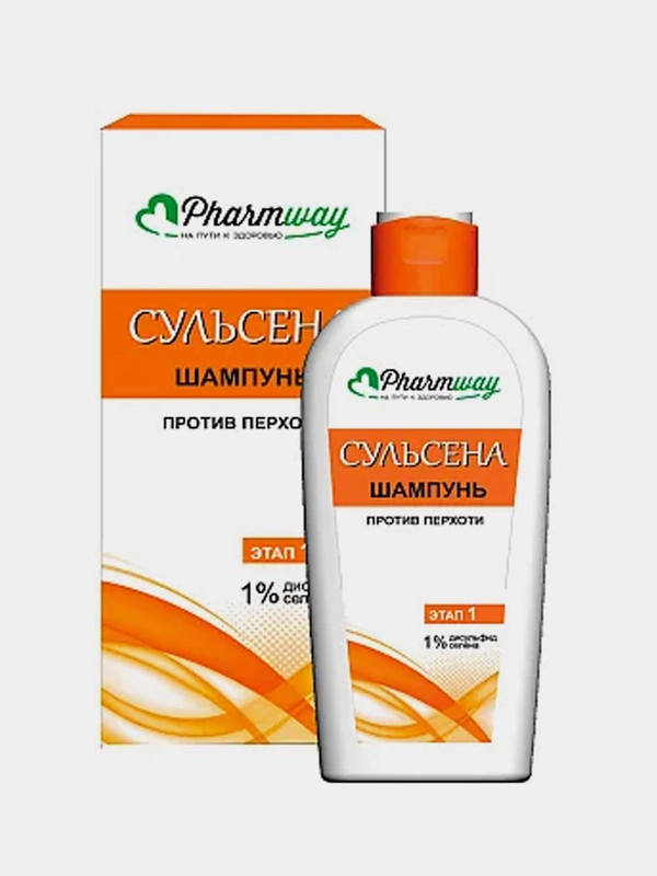 Шампунь Витэкс Pharmway Сульсена, против перхоти, 1%, 150мл