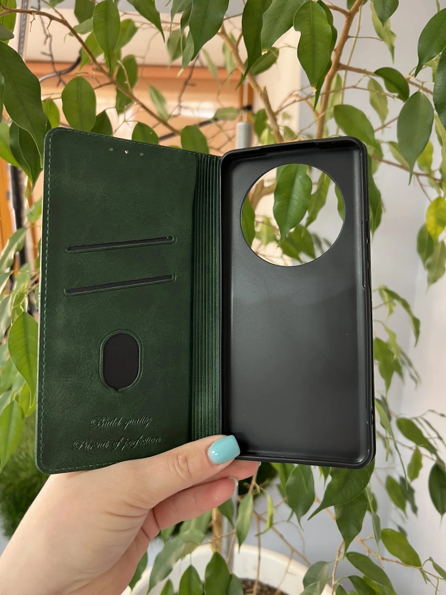 Тёмно-зелёный чехол книжка elitcase для Honor X9B / Хонор Х9В