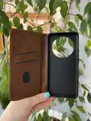 Тёмно-коричневый чехол книжка elitcase для Honor X9B / Хонор Х9В