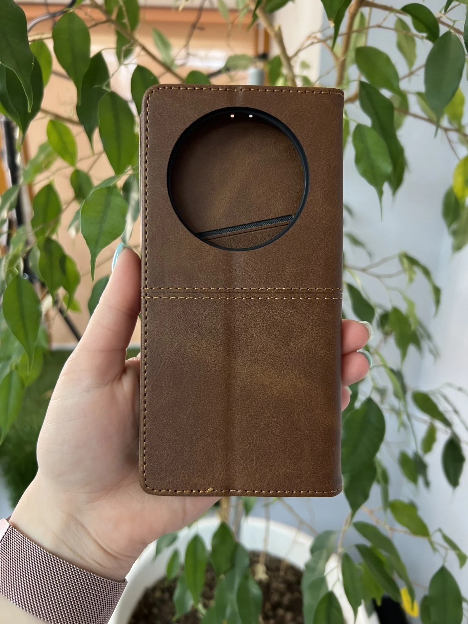 Тёмно-коричневый чехол книжка elitcase для Honor X9B / Хонор Х9В