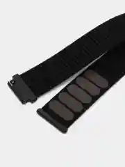Черный нейлоновый ремешок для Xiaomi Amazfit Bip, Samsung Gear, Huawei Watch,  20 / 22 мм