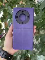 Фиолетовый чехол книжка elitcase для Honor X9A / Хонор Х9А