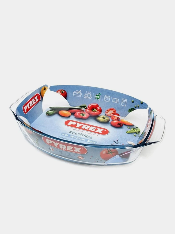 Блюдо для запекания и выпечки PYREX IRRESISTIBLE, 4л, 39х25х7см, прямоугольное