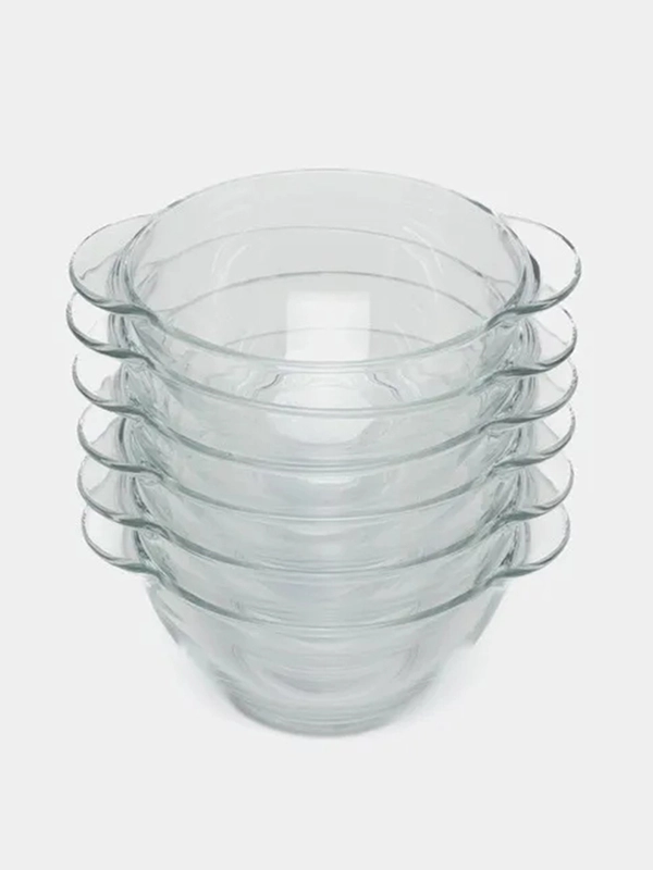 Бульонница прозрачная Luminarc, 560мл, 6 штук