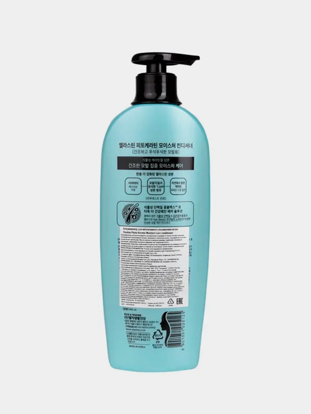 Кондиционер для волос Elastine Phyto Keratin, для интенсивного увлажнения, 680 мл