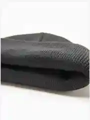 Шапка мужская двуслойная с отворотом one size, цвет чёрный