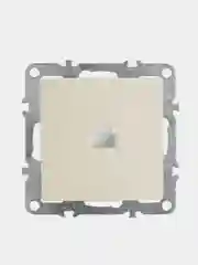 Розетка компьютерная 1-местная Stekker,  PST00-9107-02, RJ-45 механизм, серия Эрна