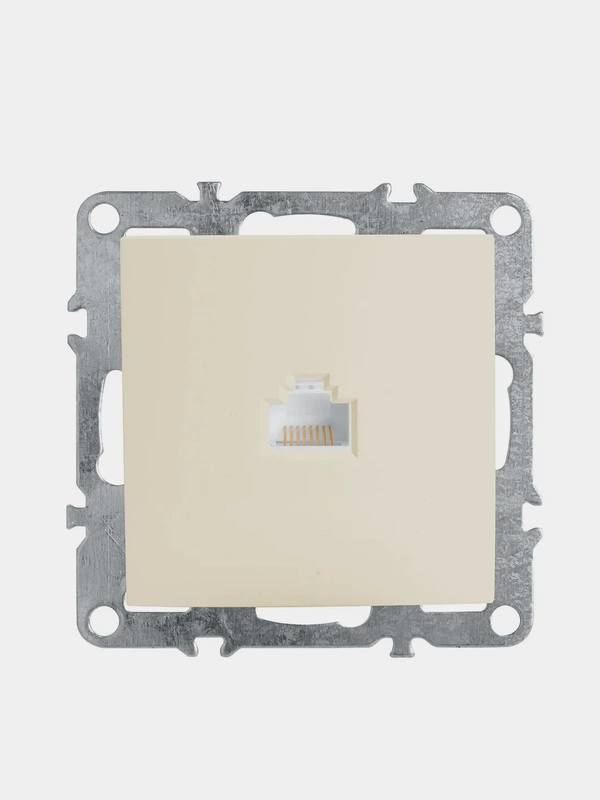 Розетка компьютерная 1-местная Stekker,  PST00-9107-02, RJ-45 механизм, серия Эрна