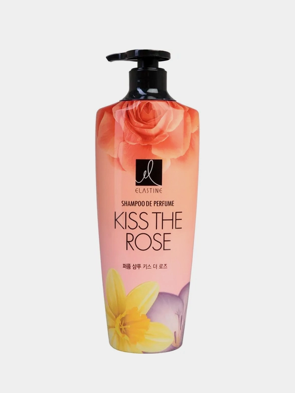Парфюмированный шампунь для всех типов волос Elastine Kiss the rose, 600мл