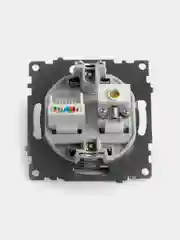 Розетка TV + компьютерная Stekker, GLS00-7106-04, RJ-45 механизм, серия Катрин