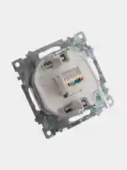 Розетка компьютерная 1-местная Stekker, GLS00-7107-02 RJ-45 механизм, серия Катрин